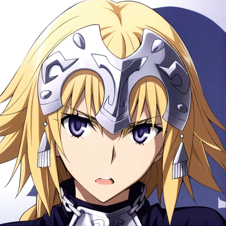 [Stable Diffusion] 長頭髮 Fate Jeanne d'Arc 傑作 注視觀眾 張開嘴巴 盔甲 [插畫]